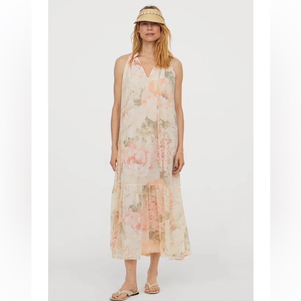 H&M Limited Edition Cream Dress S size NWT